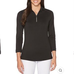 Callaway Womens 3/4 Sleeve Swing Tech™ Shadow Stripe Polo